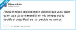 Enlace a Antes lo decidía un pulpo; ahora cuatro cuentas con bandera y un “fuentes: mi primo”, por @Guarromantico_