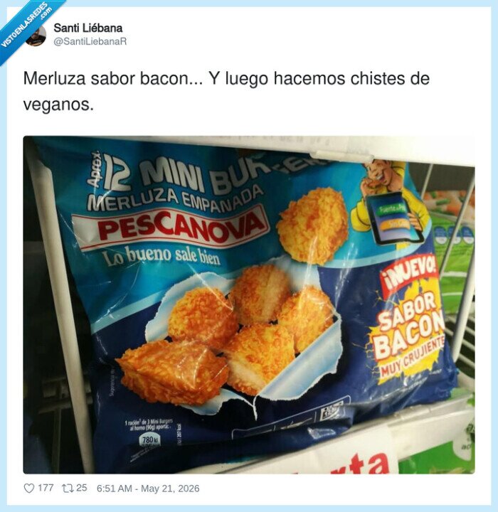 merluza,bacon,vegano,pescanova