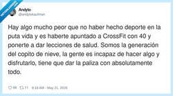Enlace a Descubrí el CrossFit a los 40, tengo 41 y ahora soy experto en la materia. Que te calles flipao