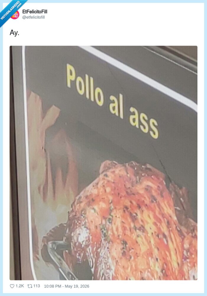 traduccion,ingles,cartel,pollo,restaurante