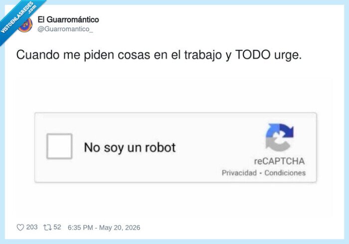 trabajo,urgencias,recaptcha,robot,prisas