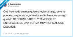 Enlace a Con cero formas legales de haberme enterado, por @Guarromantico_