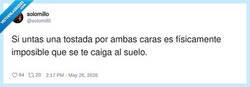 Enlace a La física de la tostada, por @solomill0