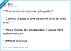 Enlace a Marchando una de refranes, por @Cotidianeous