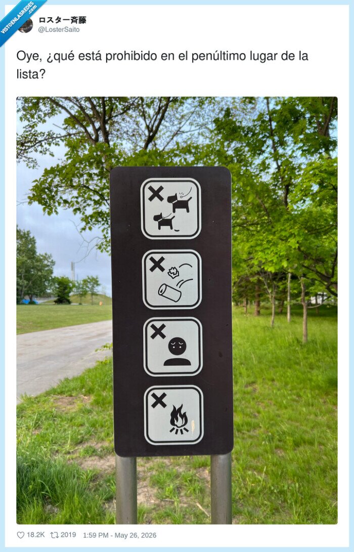 prohibido,parque,se&ntilde;ales,normas,absurdo