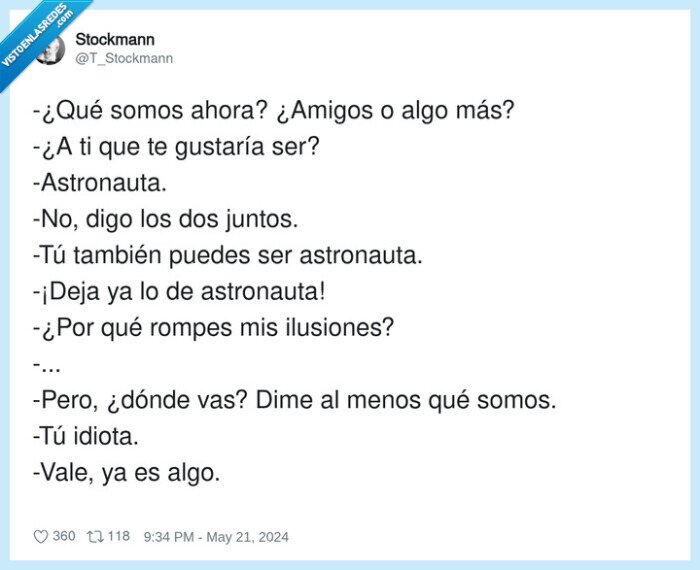 relaciones,astronauta,conversacion,confusion,indirectas