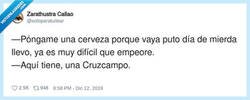 Enlace a Dije “que no podía ir a peor” y el camarero se lo tomó como un reto personal, por @soloparatuitear