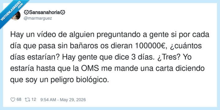 ba&ntilde;ar,dinero,d&iacute;as,OMS,biol&oacute;gico