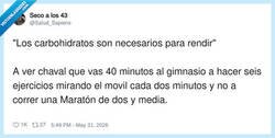 Enlace a Déjate de tonterías y entrena de verdad, por @Salud_Sapiens