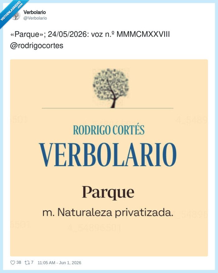 parque,naturaleza,privatizacion,definicion,verbolario