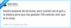 Enlace a Las 700 calorías de la elíptica son fuente oficial, por @SantiLiebanaR