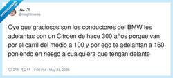 Enlace a Los conductores de BMW y su masculinidad frágil, por @niaghtmares