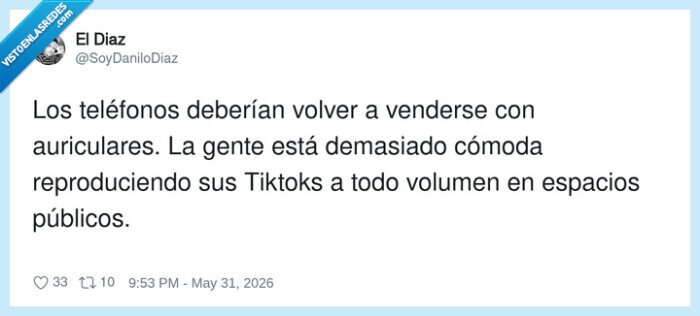 auriculares,tiktok,transporte,altavoz,convivencia