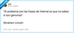 Enlace a Internet mintiendo con citas desde antes de que existiera Internet, por @Thor_luisXVII