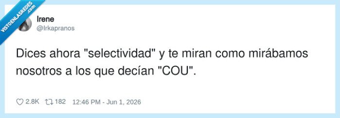 selectividad,COU,nuevasgeneraciones,comparaci&oacute;n,educaci&oacute;n