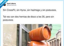 Enlace a Yo entreno el cuello cargando con mis movidas, por @SantiLiebanaR