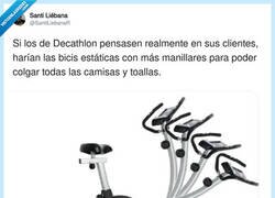 Enlace a La bici estática de Decathlon que sirve para todo menos para hacer ejercicio, por @SantiLiebanaR