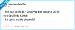 Enlace a Estafa piramidal, con fundamento, por @nazanbeach