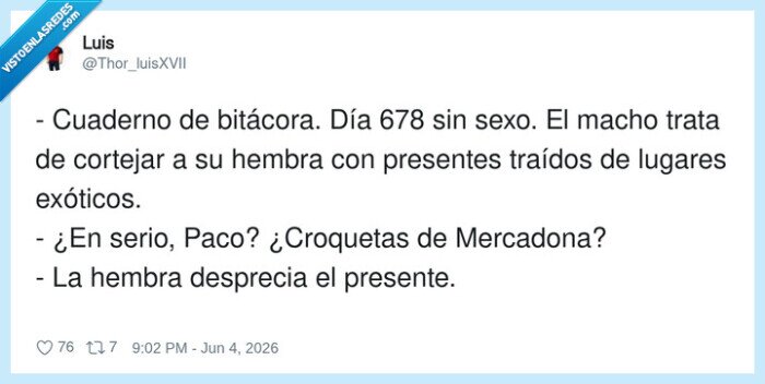 bit&aacute;cora,croquetas,Mercadona,cortejo,desprecio