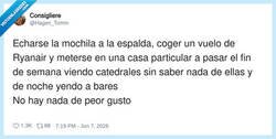 Enlace a La vida del madrileño de fin de semana: presupuesto de mochilero, gustos de millonario, por @Hagen_Tomm