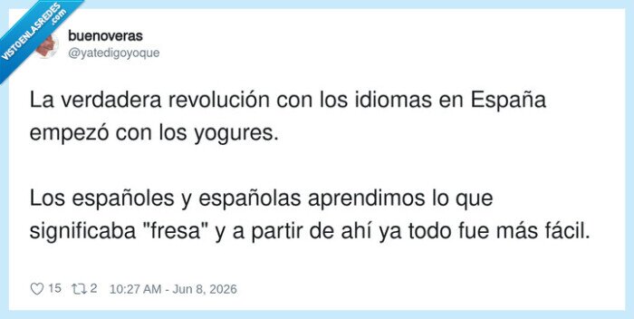 idiomas,yogures,fresa,espa&ntilde;ol,revoluci&oacute;n