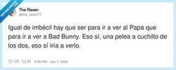 Enlace a El Papa y Bad Bunny en la misma liga, vaya crossover de temporada, por @the_raven77