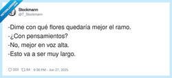 Enlace a Pensamiento, la flor, espabila, por @T_Stockmann