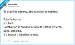 Enlace a Deporte de verdad es lo que hacemos los que no tenemos pasta para palos de golf, por @yatedigoyoque