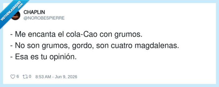 colaCao,grumos,magdalenas,opini&oacute;n,chiste
