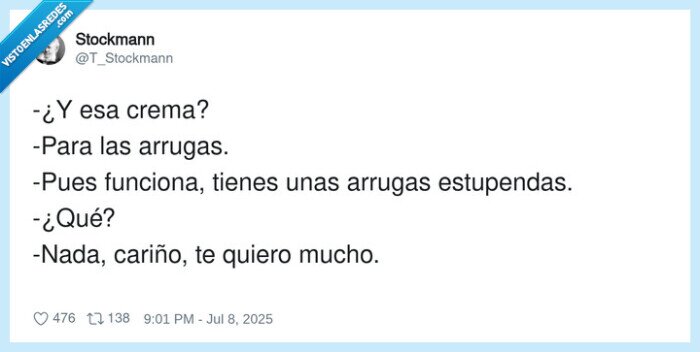 pareja,arrugas,crema,cumplidos,metedura