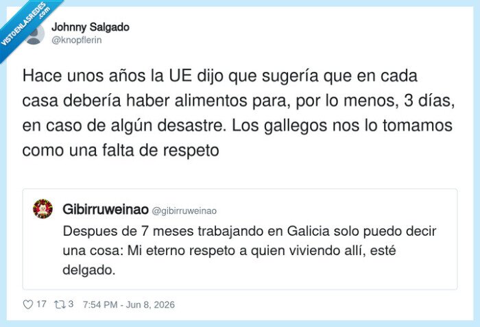 Galicia,comida,UE,dieta,desastre