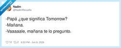 Enlace a Mi padre sabiendo que mañana va a estar durmiendo cuando le haga la pregunta, por @NadimRevuelta