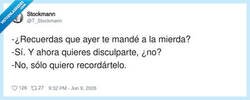 Enlace a Básicamente, quiero que sufras recordando mi punto de vista, por @T_Stockmann