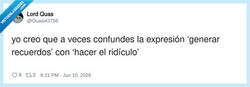 Enlace a Hay gente que llama ‘generar recuerdos’ a quedar como un payaso en 4K, por @Quasi43756
