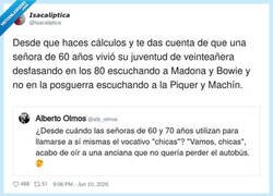 Enlace a No son señoras, son chicas vintage, por @Isacaliptica