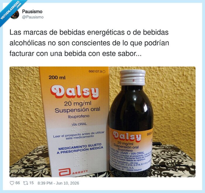 Dalsy,Ibuprofeno,Sabor,Bebida,Medicamento