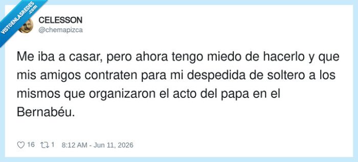 boda,despedida,amigos,Bernab&eacute;u,papa
