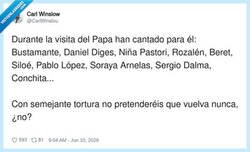 Enlace a Semejante tortura musical, por @CarlWinslou