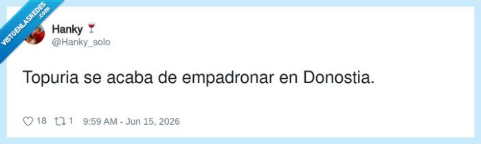empadronamiento,Donostia,Topuria,vino