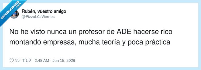ade,profesores,teoria,practica,empresas