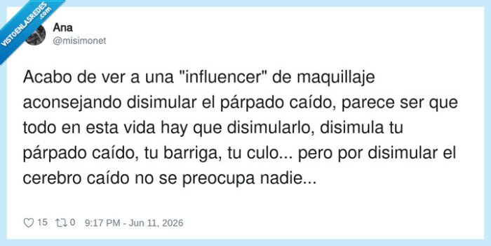 influencer,maquillaje,disimular,cerebro,cr&iacute;tica