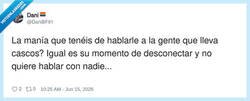 Enlace a Cuando te pones los cascos y de repente tienes derecho a ignorar a toda la humanidad, por @DaniBF91