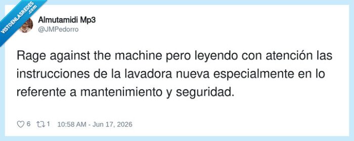 lavadora,instrucciones,mantenimiento,seguridad,RageAgainstTheMachine