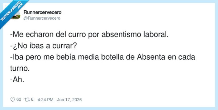 absentismo,trabajo,absenta,broma,expulsi&oacute;n