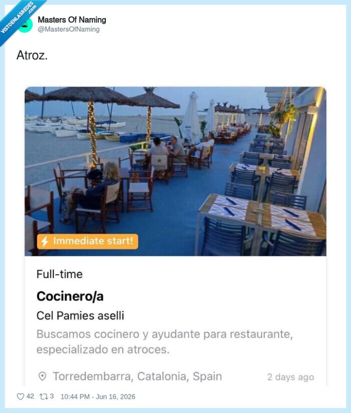 oferta,cocinero,restaurante,atroz,trabajo