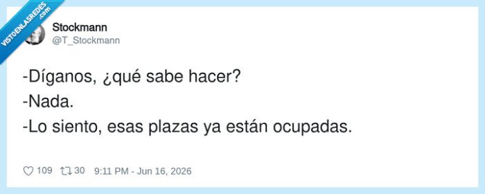 trabajo,entrevista,paro,cinismo,vagancia