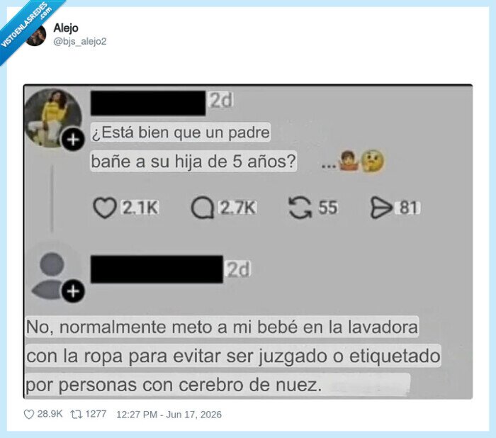 padres,ba&ntilde;ar,ni&ntilde;a,lavadora,cerebro