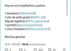 Enlace a Cuando pides regalos de cumpleaños y las marcas te ignoran olímpicamente, por @Downjuma