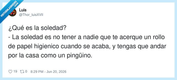 soledad,papelhigienico,pinguino,casa
