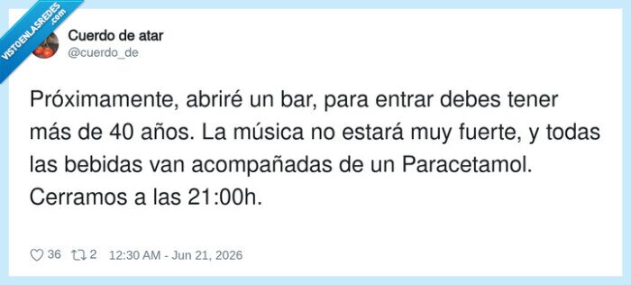 cuarentones,bar,paracetamol,resaca,madrugar